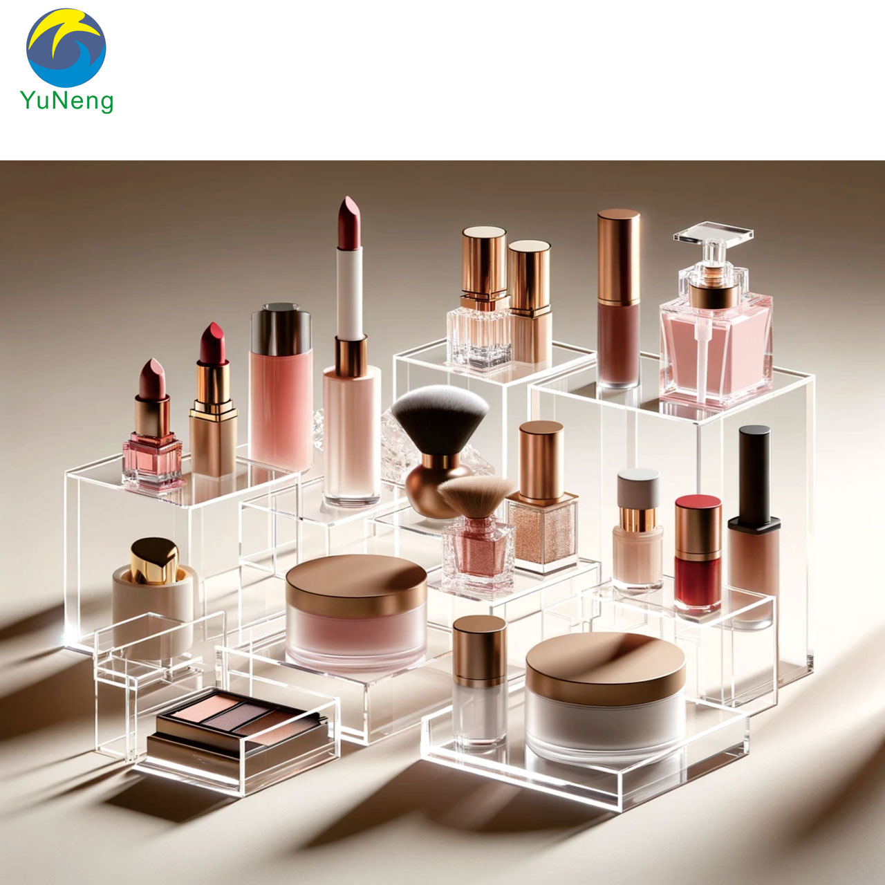 Présentoirs de beauté cosmétique